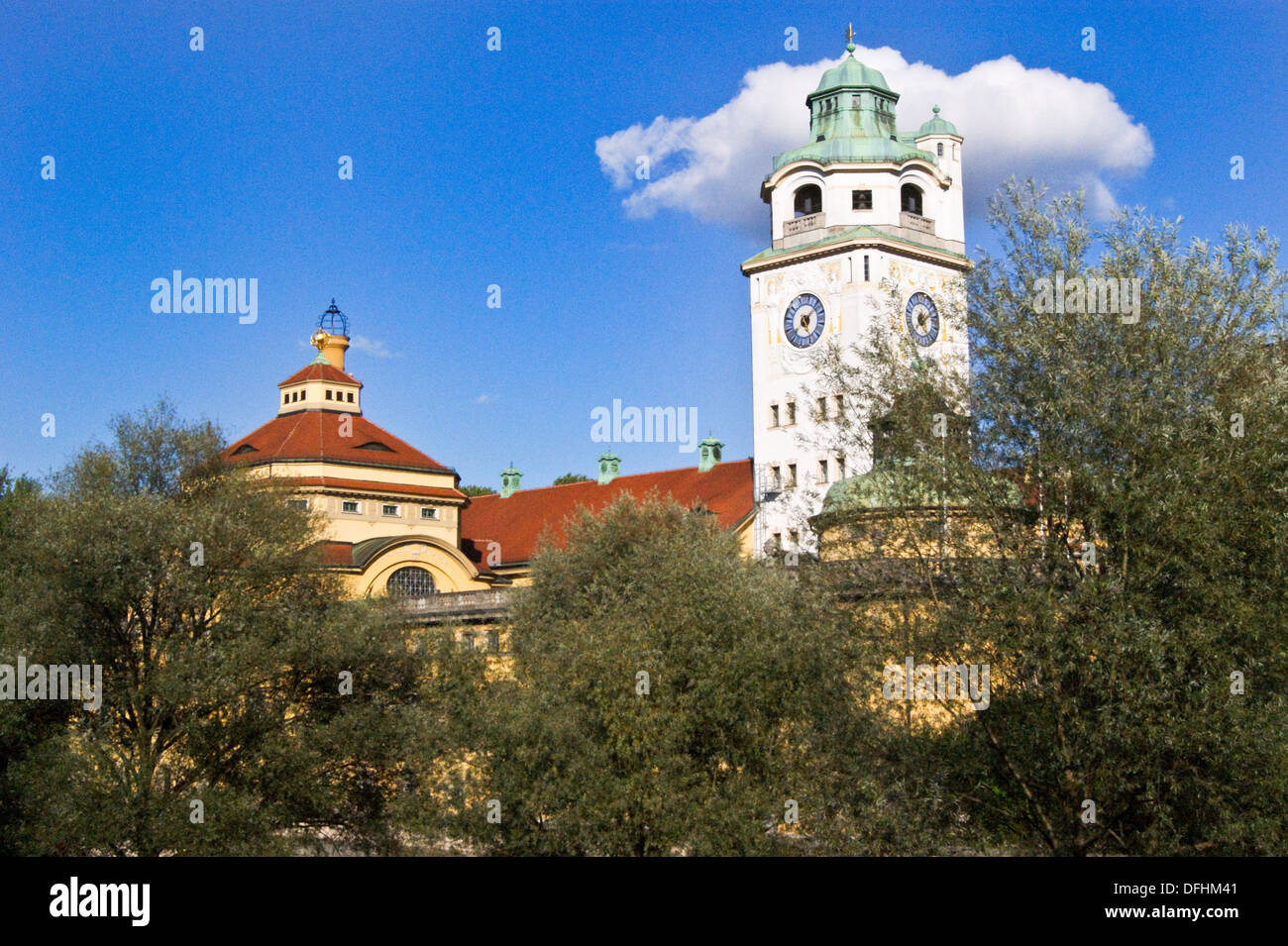 Mullersches Volksbad, néo-baroque, Art Nouveau par Karl Hocheder, 1901, Munich, Bavière, Allemagne Banque D'Images