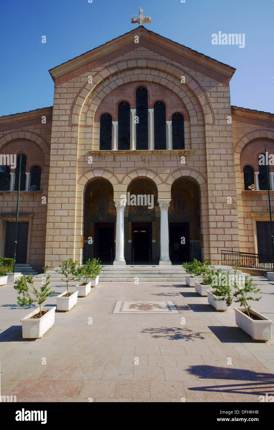 L'église Agios Dionysios, ville de Zakynthos, Grèce Banque D'Images