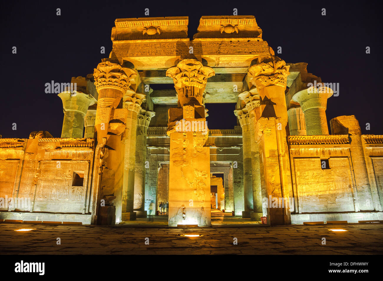 Temple de sobek à Kom Ombo en Egypte Banque D'Images