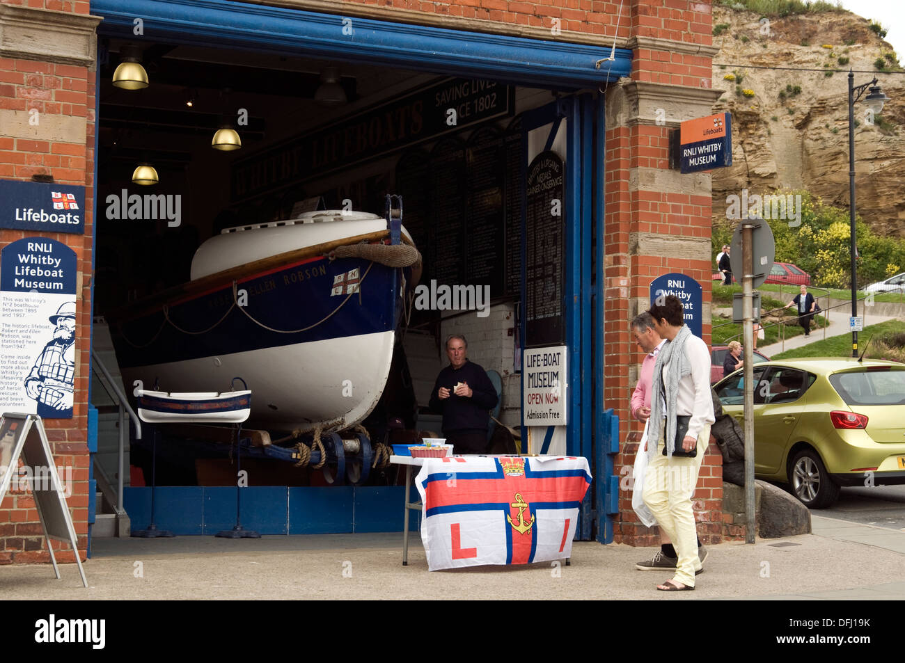 Vieux bateau vie Whitby Banque D'Images