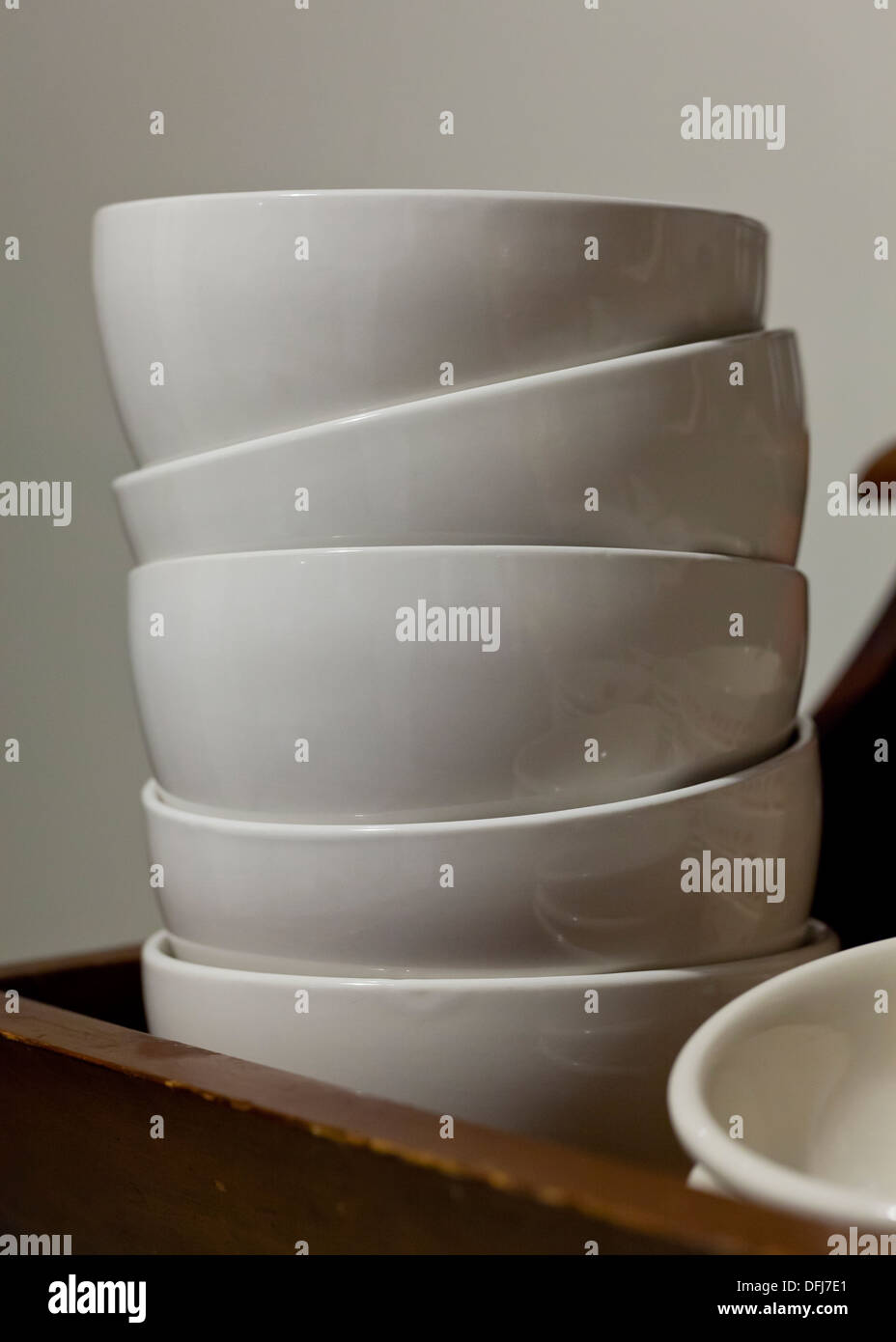 Pile de bols Banque D'Images