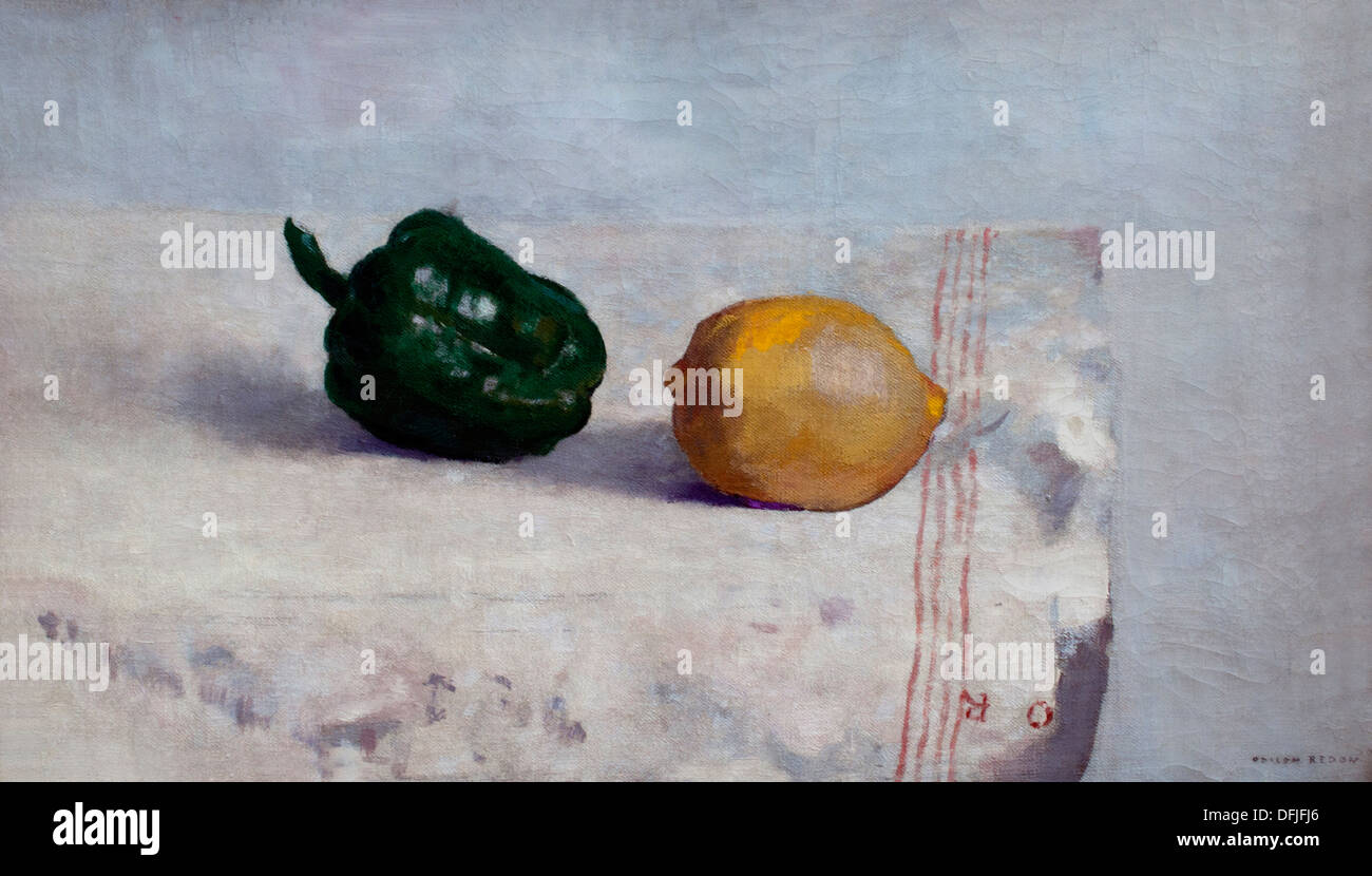 Poivre et Citron 1901 Odilon Redon 1840 - 1916 France Banque D'Images