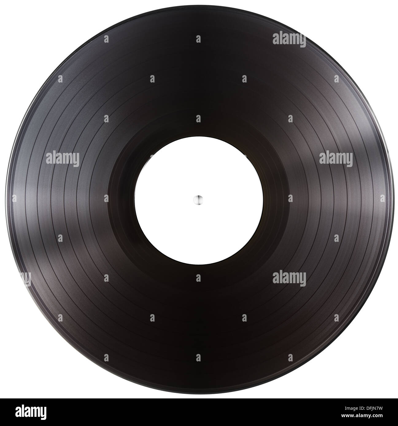 Disque vinyle LP de l'album with clipping path isolés inclus Banque D'Images