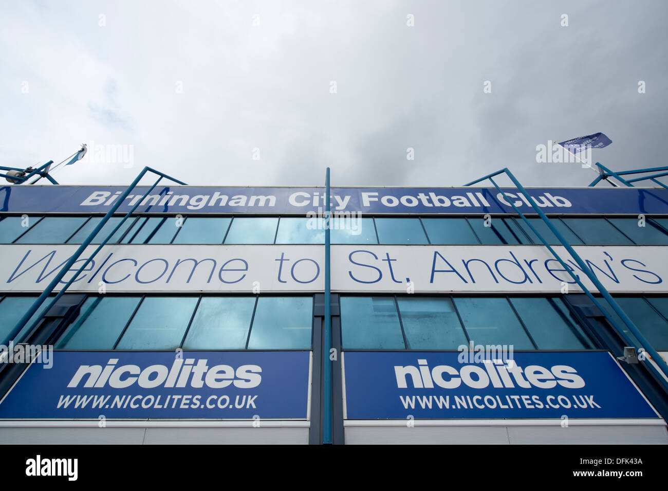 St Andrew's, stade de Birmingham City Football Club. Banque D'Images