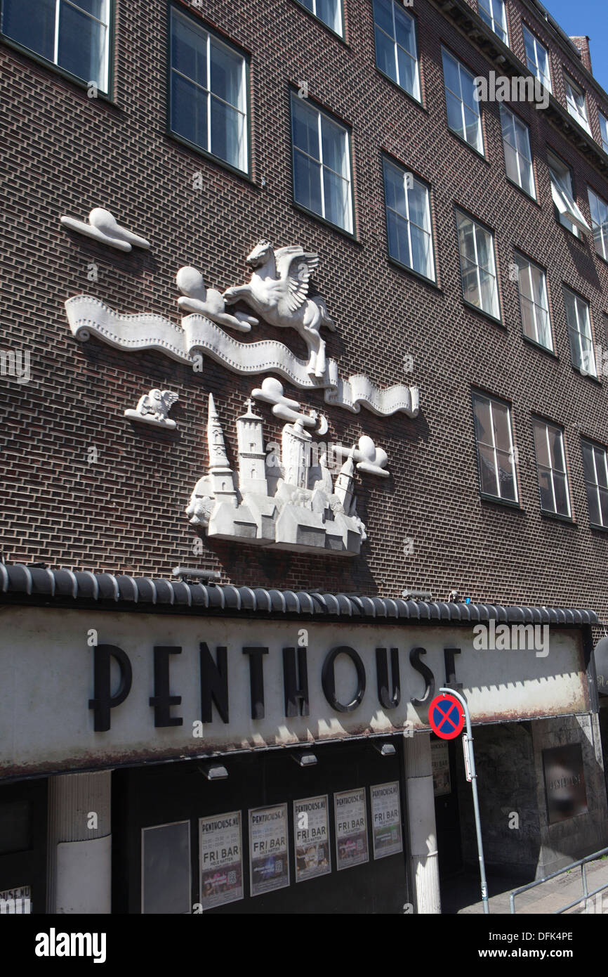 Discothèque au Danemark Copenhague Penthouse Banque D'Images