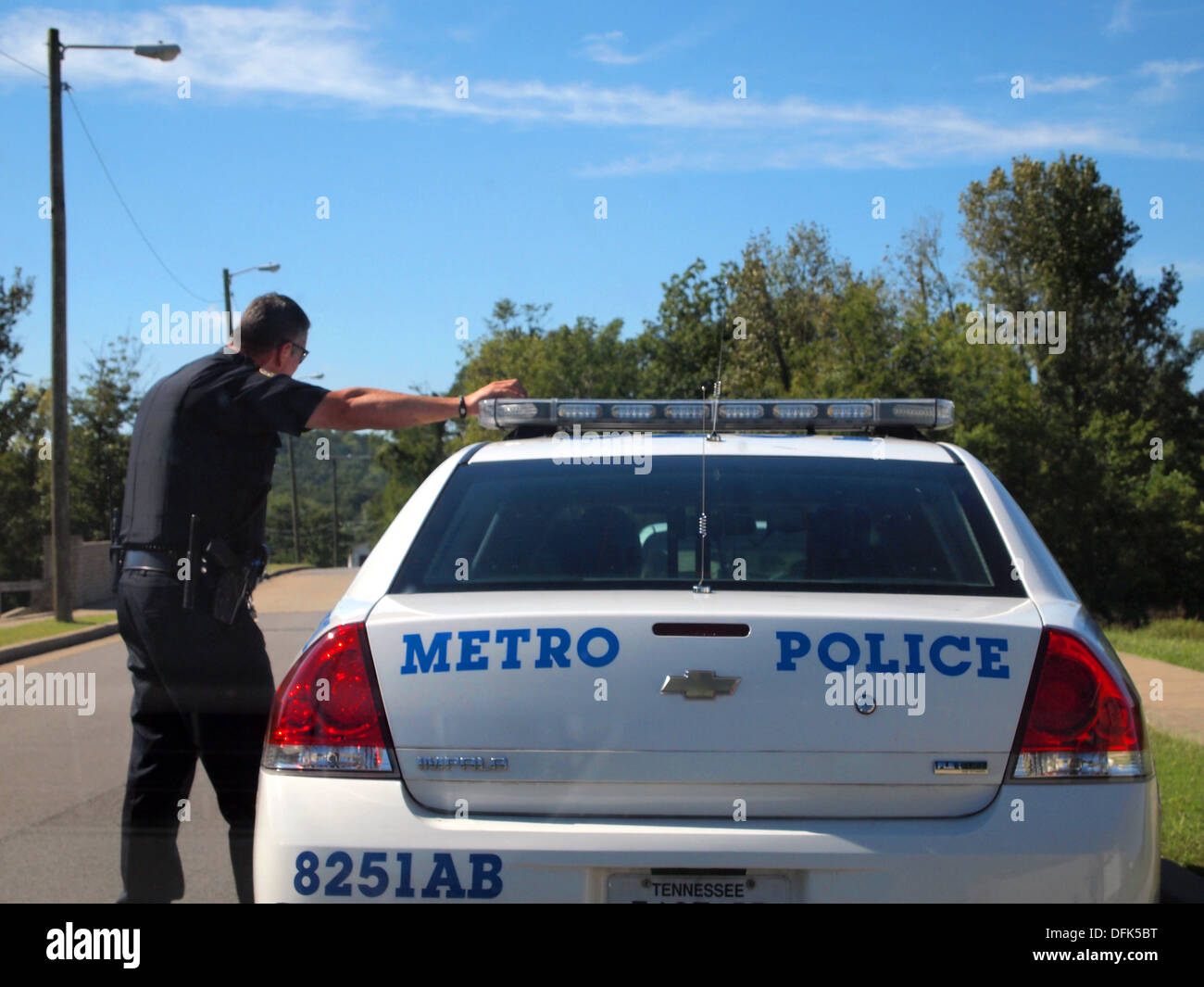 Service de Police métropolitaine de Nashville, Nashville, Tennessee, USA Banque D'Images