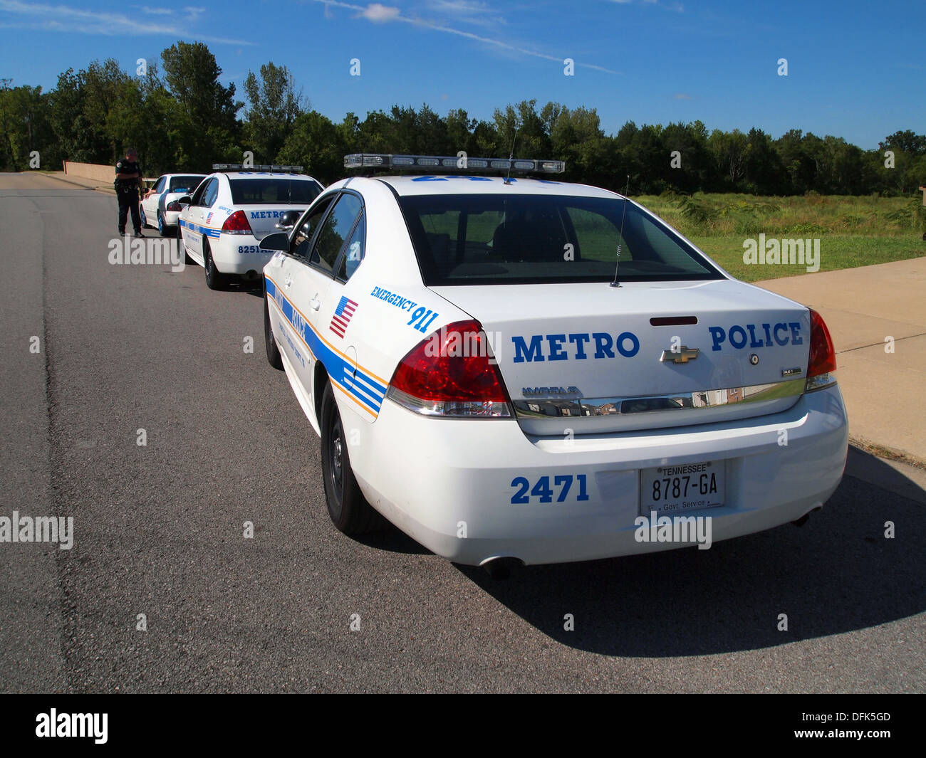 Service de Police métropolitaine de Nashville, Nashville, Tennessee, USA Banque D'Images