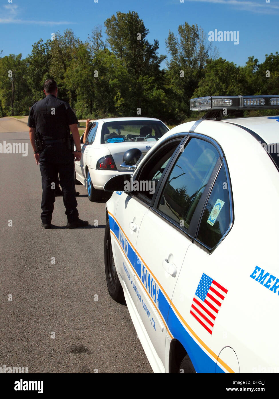 Service de Police métropolitaine de Nashville, Nashville, Tennessee, USA Banque D'Images