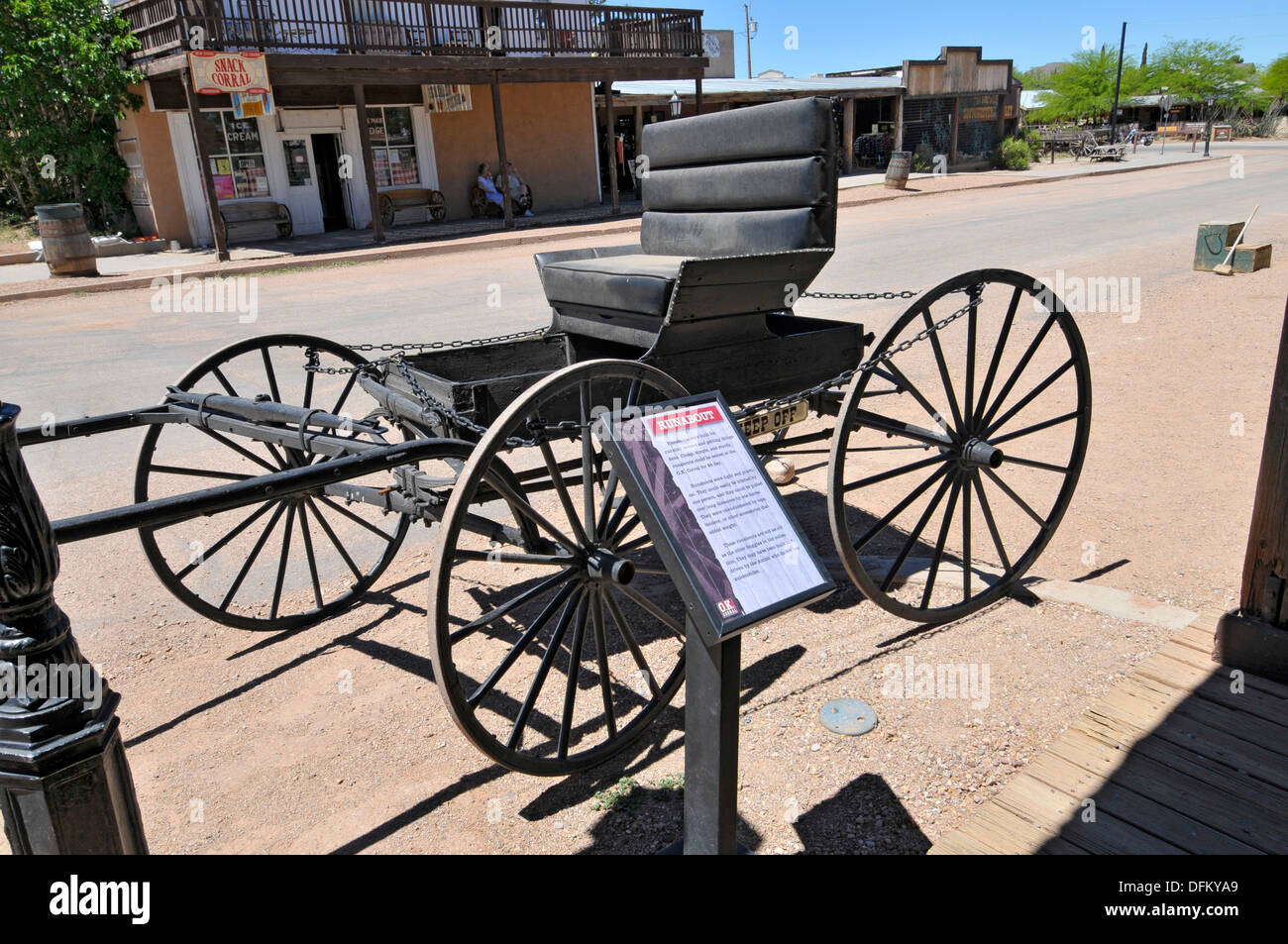 Buggy Antique Arizona Tombstone Photo Stock - Alamy