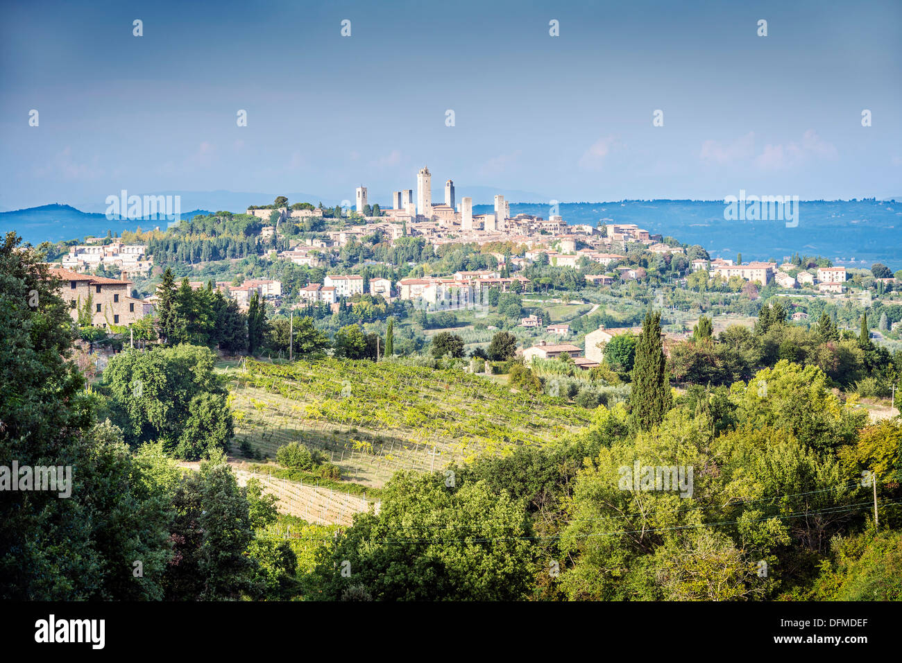 Photo de la ville Toscane San Gimignano en Italie Banque D'Images