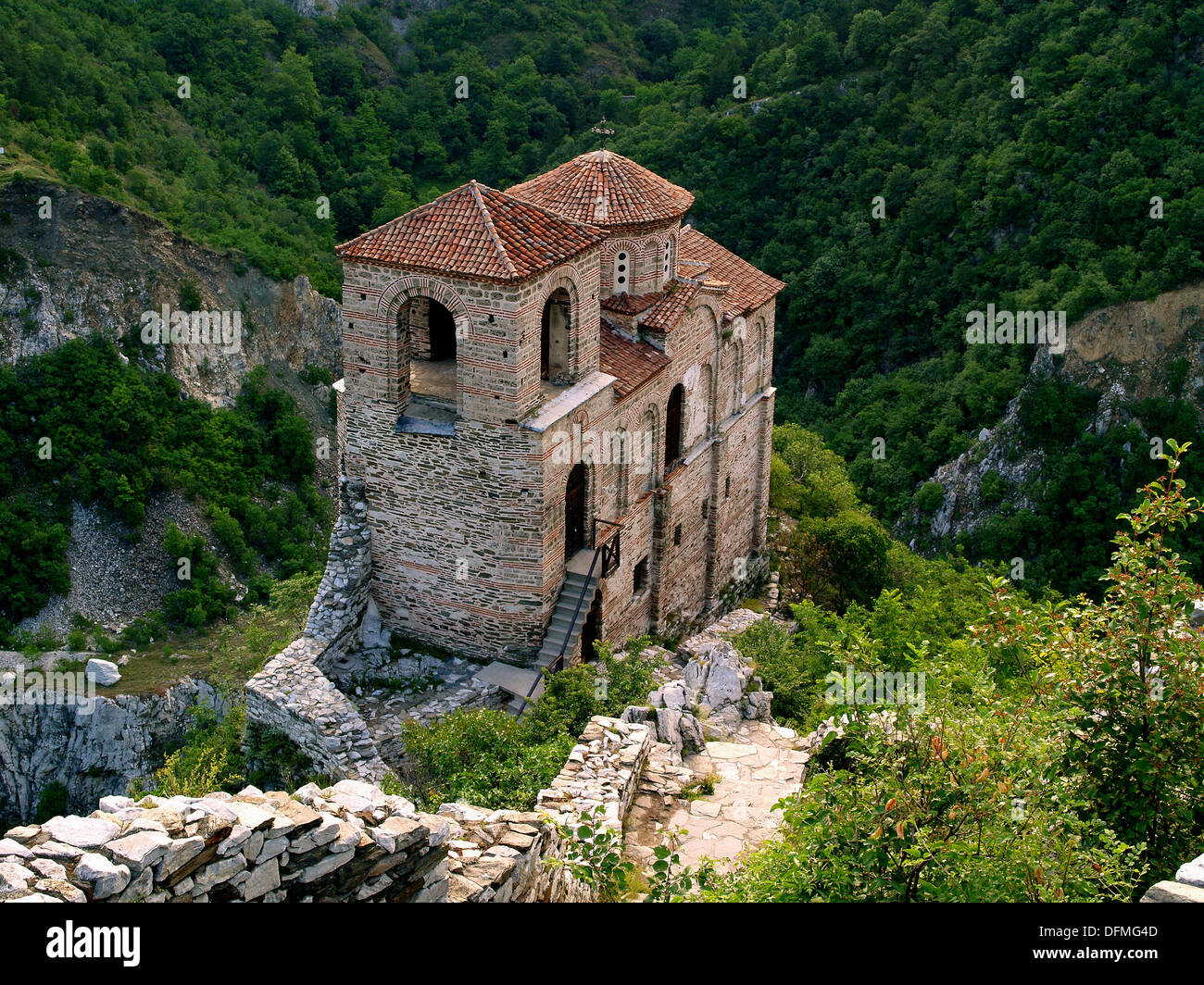 Eglise St Mary de Petrich, forteresse d'Assen, Asenovgrad, Bulgarie, Europe Banque D'Images