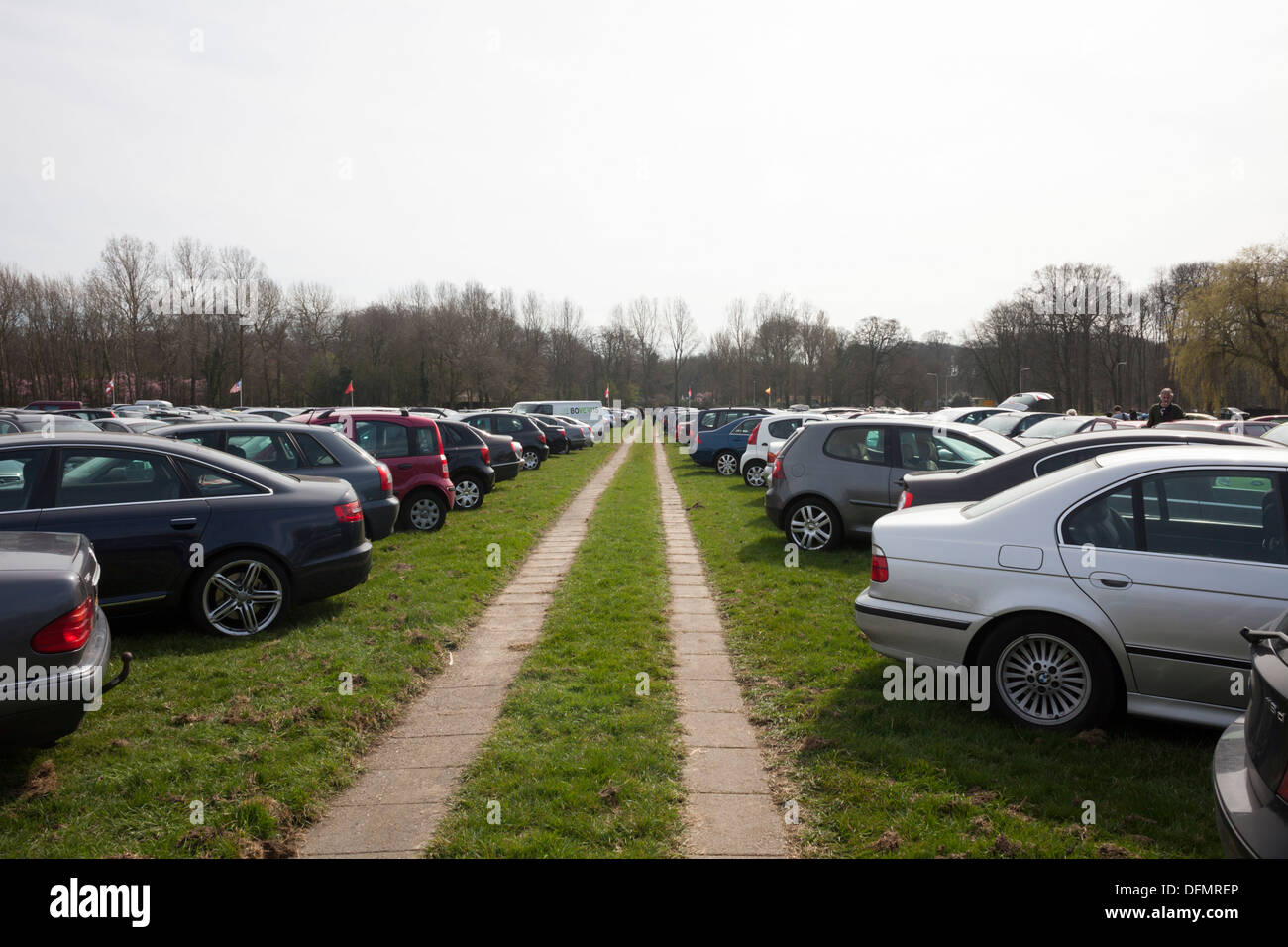 Parking de jardins de Keukenhof à Lisse, aux Pays-Bas Photo Stock - Alamy