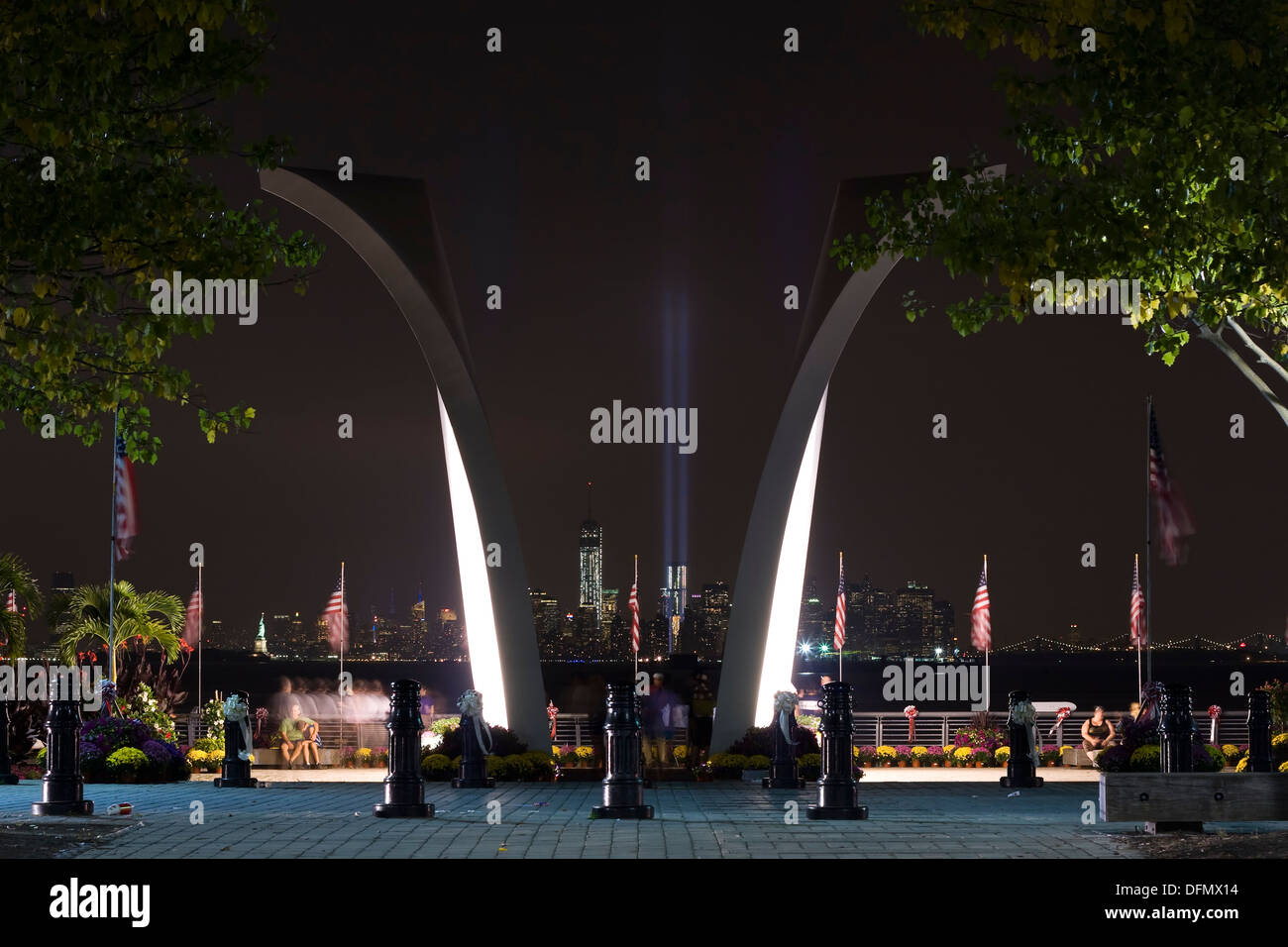 Sept 11th Memorial appelé 'Cartes Postales' conçu par l'architecte Masayuki Sono à Staten Island, New York City Banque D'Images