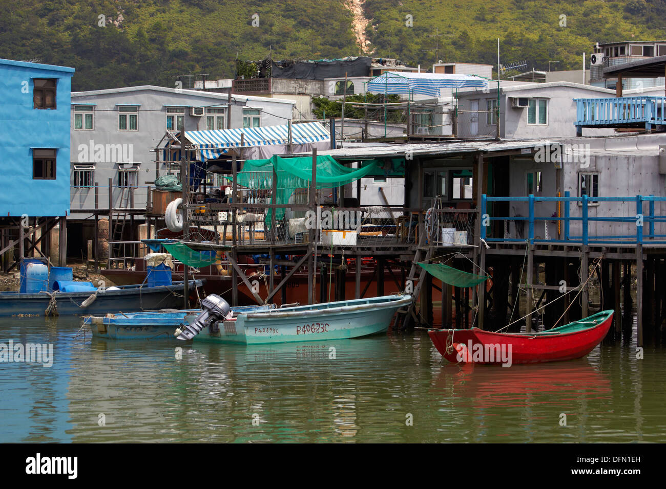 Tai O port de pêche, Tai O, Lantau Island, Hong Kong, Chine Photo Stock -  Alamy