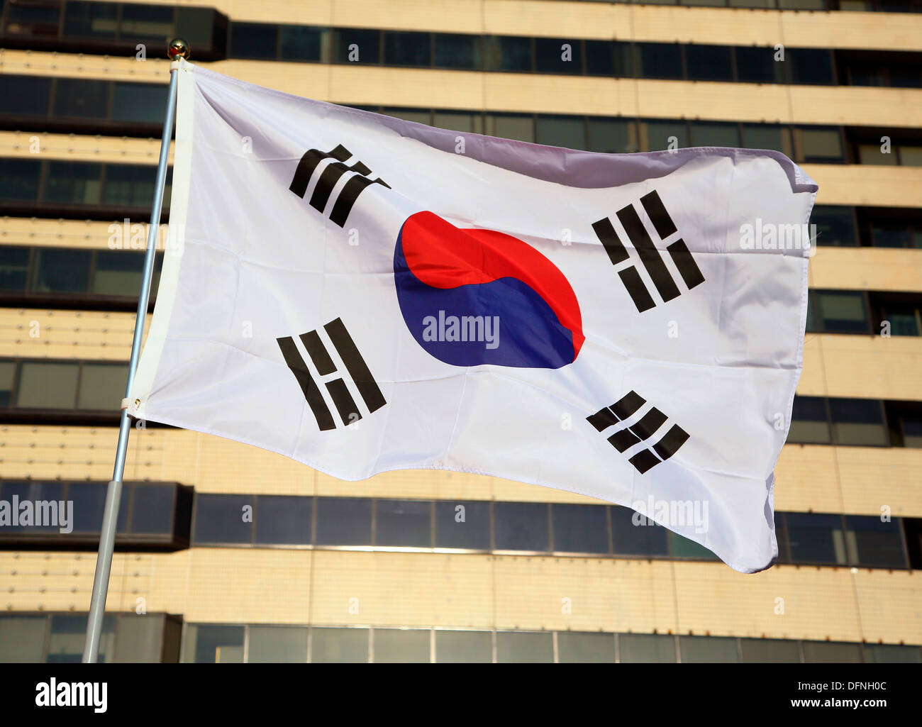 Drapeau de la Corée du Sud Banque D'Images