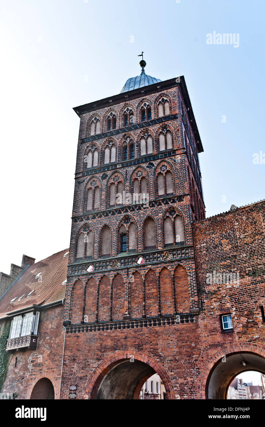 Le Burgtor, construit en 1444, Schleswig Holstein, Allemagne Banque D'Images