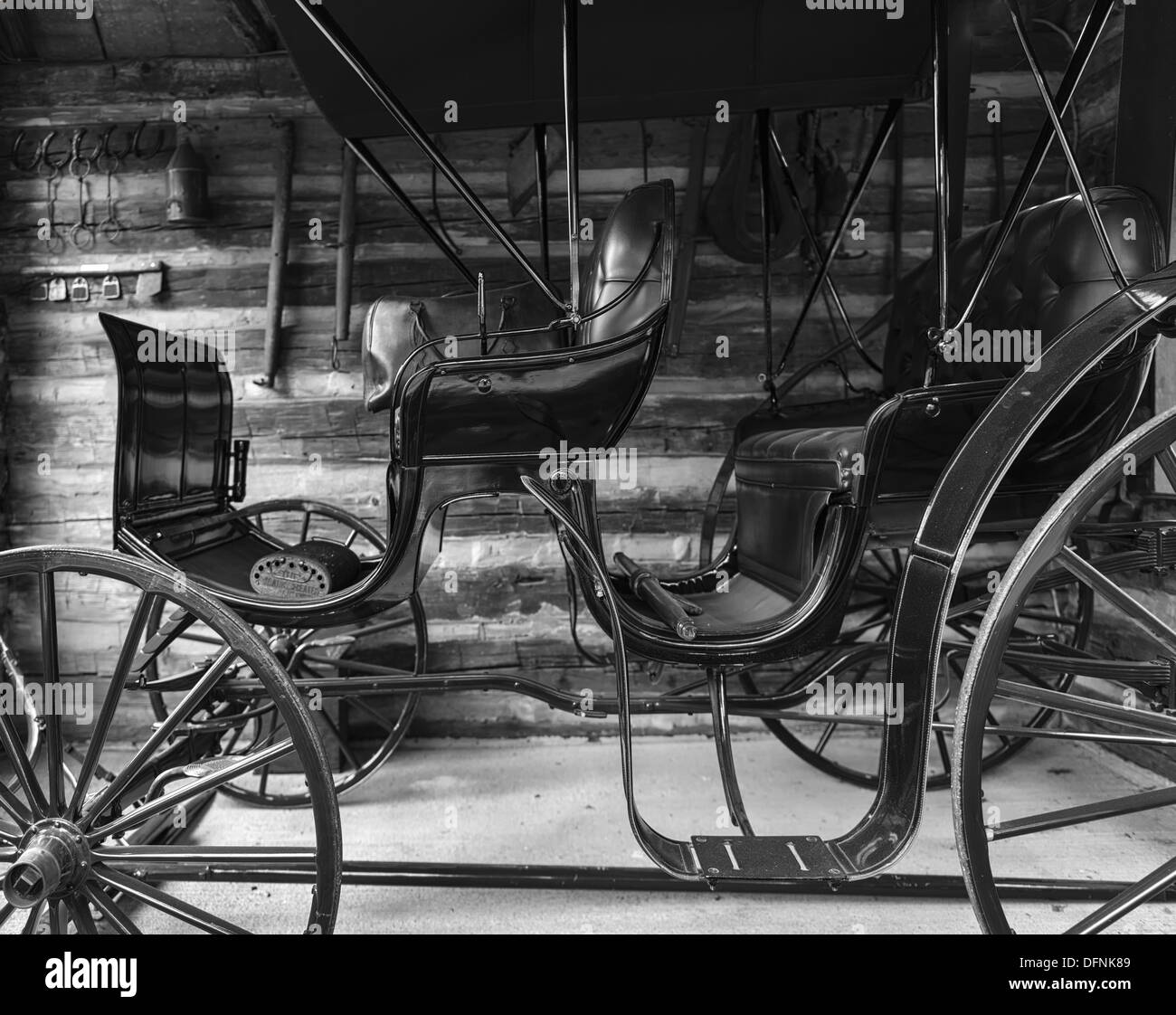 Un chariot de Sears a black& white style rédactionnel libre Banque D'Images