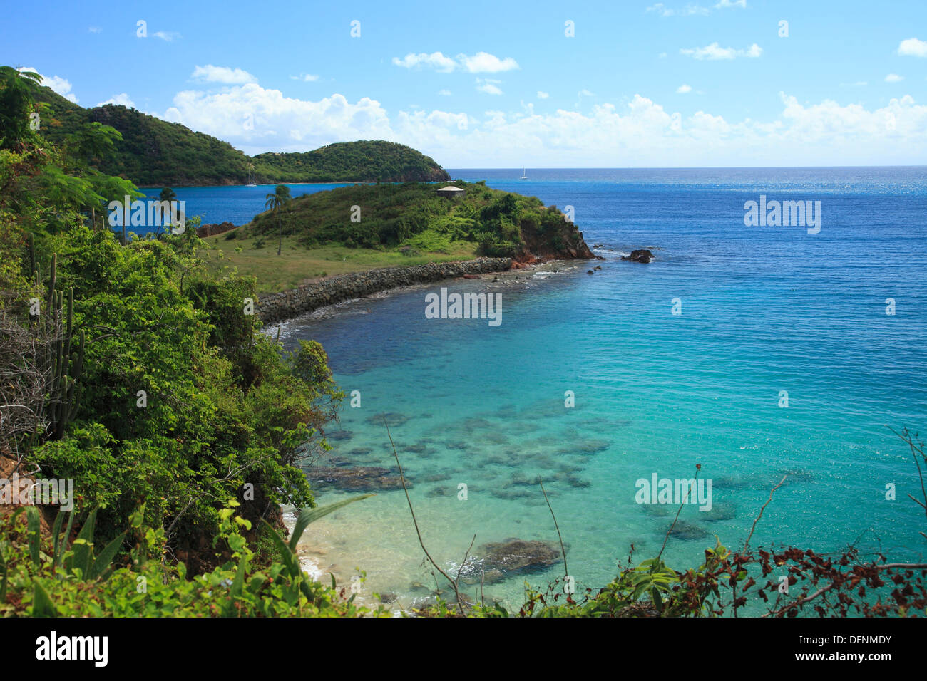 Carlisle Bay dans la lumière du soleil, Antigua, Antilles, Caraïbes, Amérique Centrale, Amérique Latine Banque D'Images
