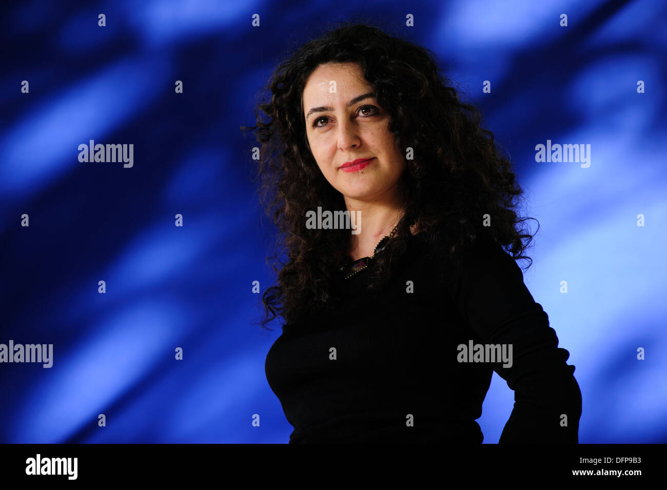 Sema Kaygusuz, auteur turc, assistant à l'Edinburgh International Book Festival, le samedi 17 août 2013. Banque D'Images