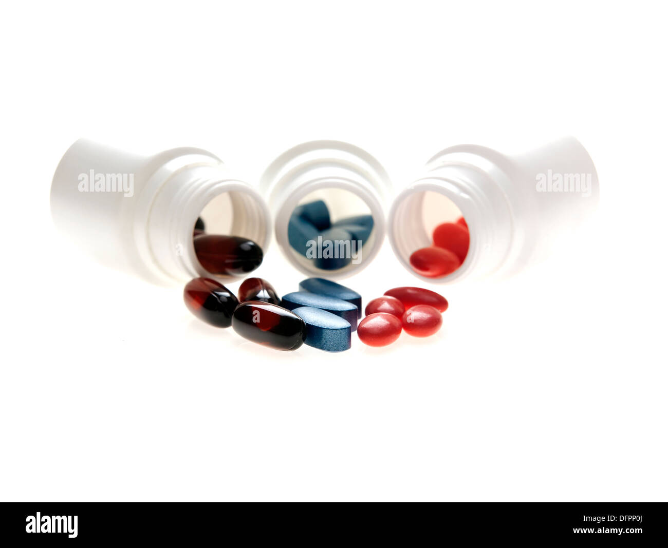 Lot De 5 Bouteilles RX En Plastique Bleu - Vides Pour Artisanat Et Rangement