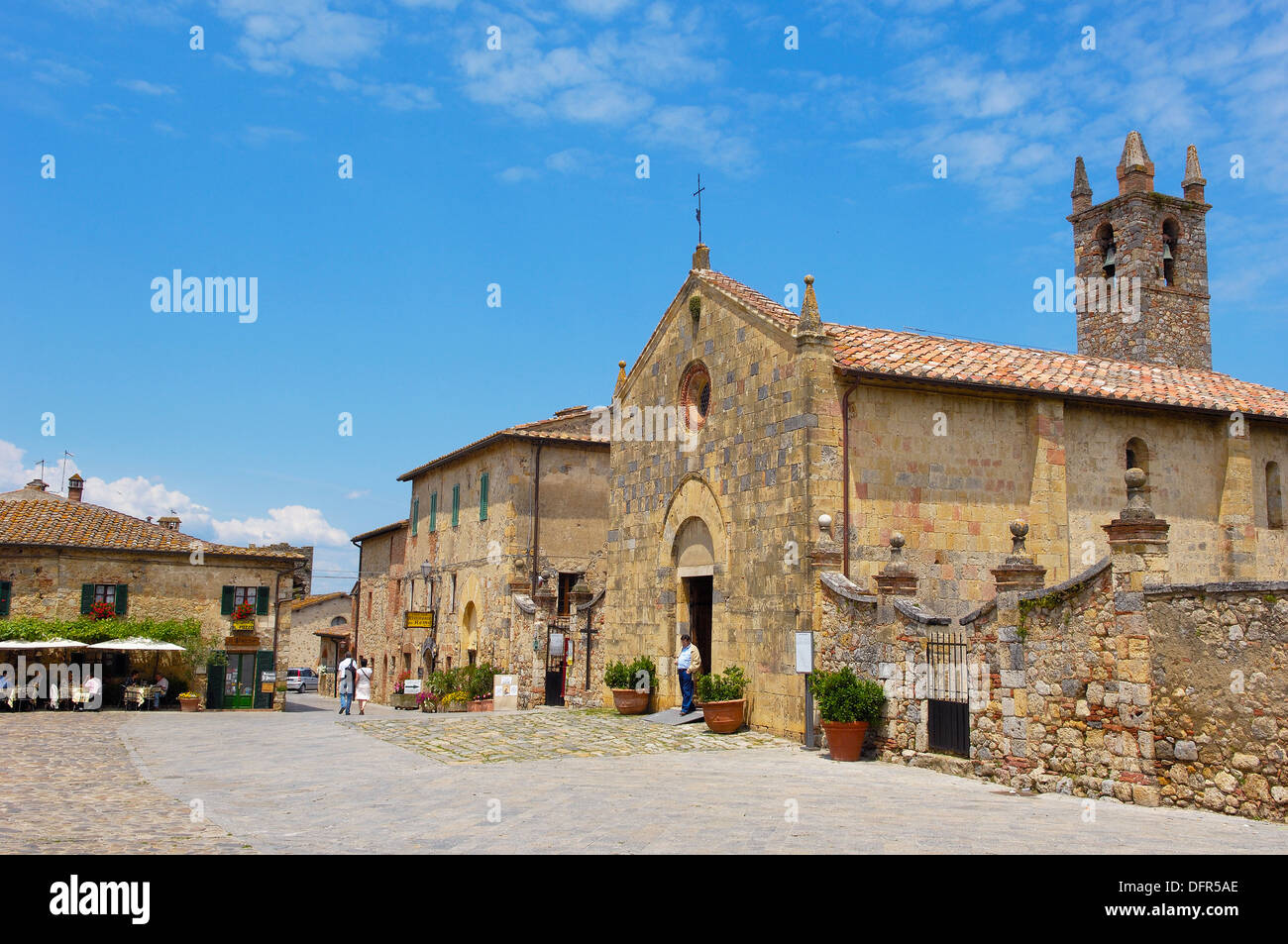 Monteriggioni, Province de Sienne, Toscane, Italie Banque D'Images
