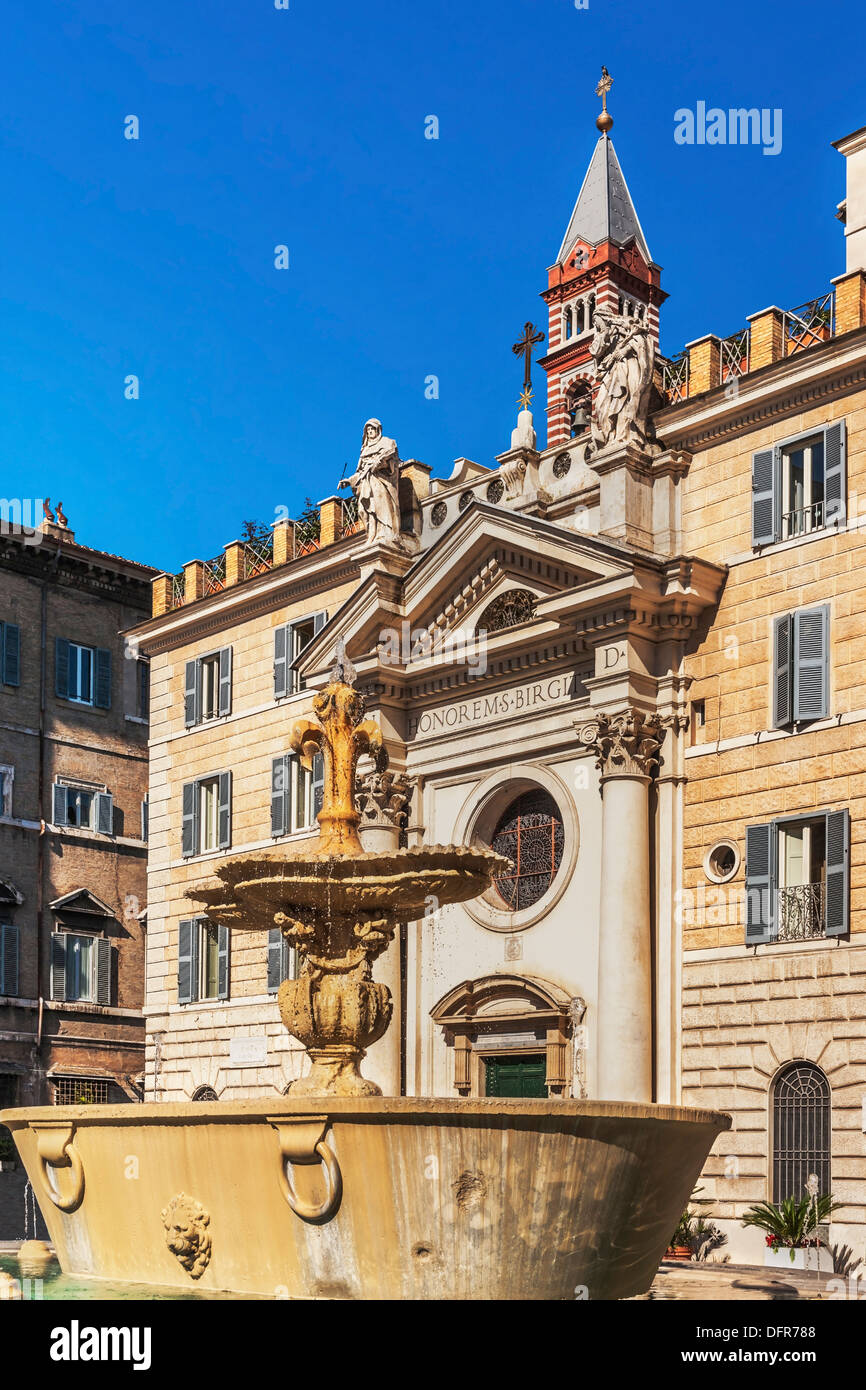 Église Santa Brigida un Campo de' Fiori, Piazza Farnese, Rome, Latium, Italie, Europe Banque D'Images