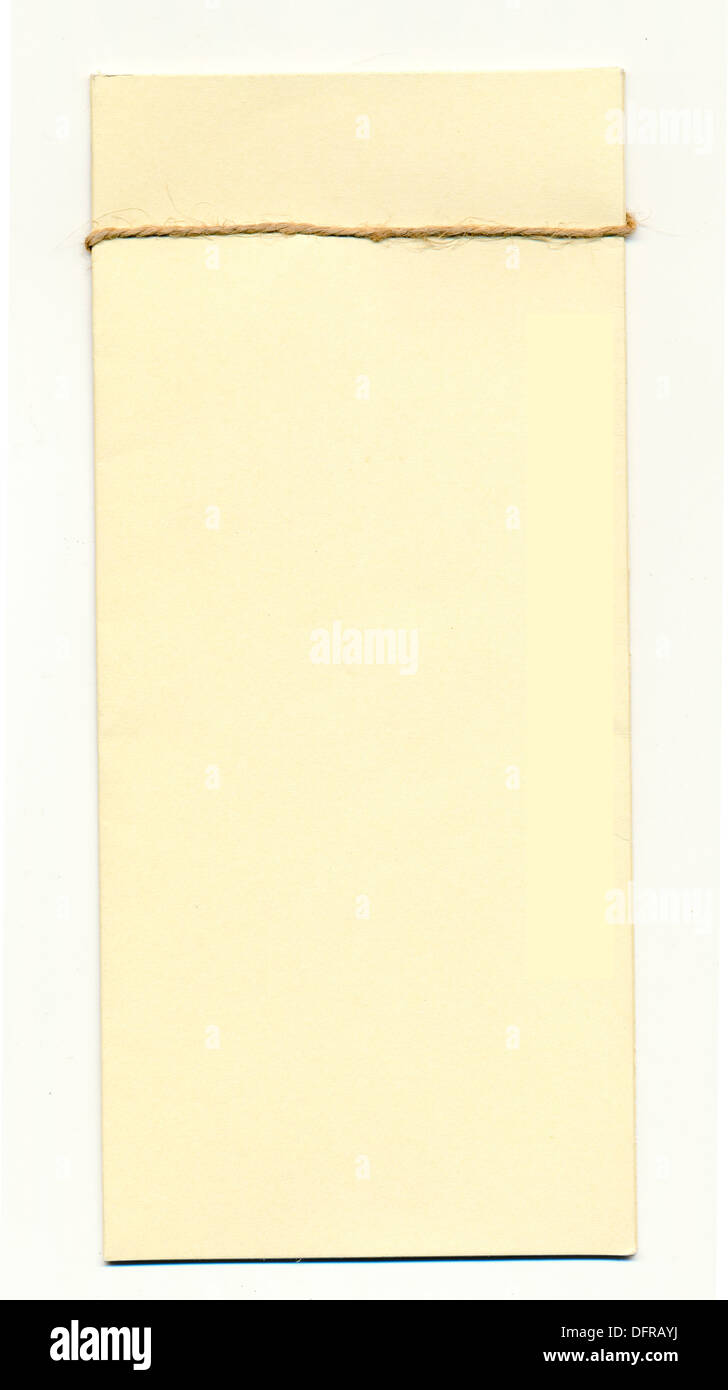 Brochure jaune blanc Banque D'Images