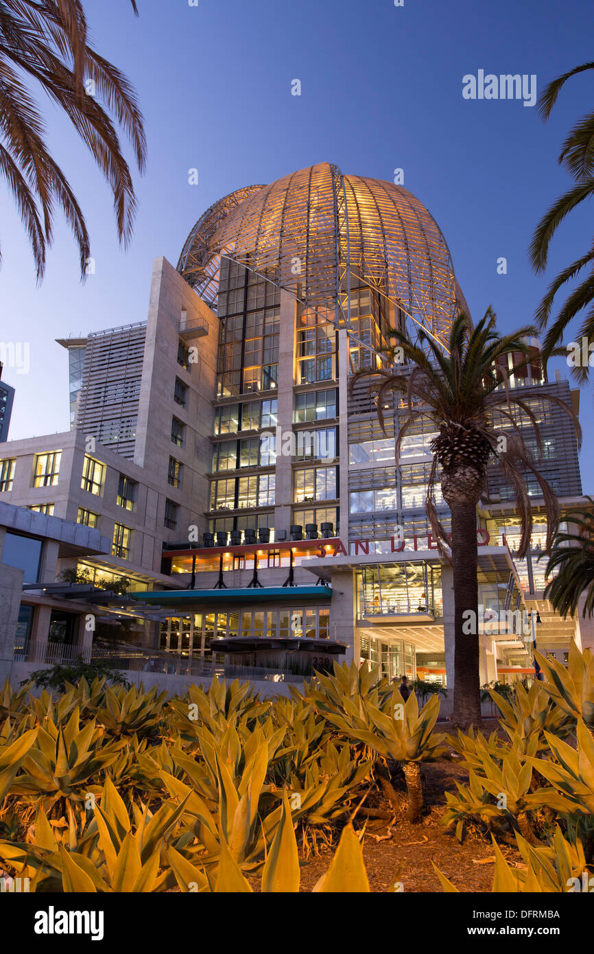 Nouvelle bibliothèque publique de San Diego Banque D'Images