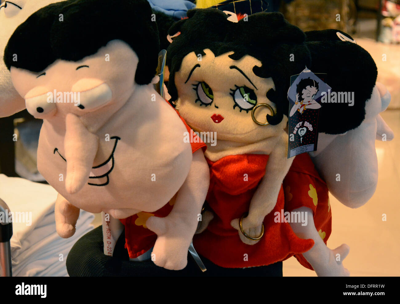 Betty Boop et Family Guy couvre chef Golf bourbier Banque D'Images