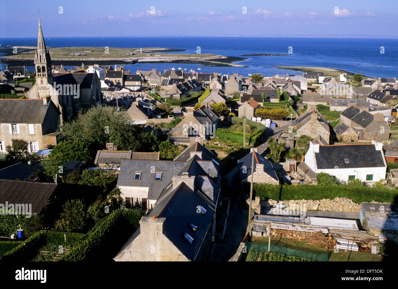 Molène est une île au large de la côte ouest de la Bretagne et l'une des îles du Ponant, la plus grande d'un archipel d'une vingtaine de Banque D'Images