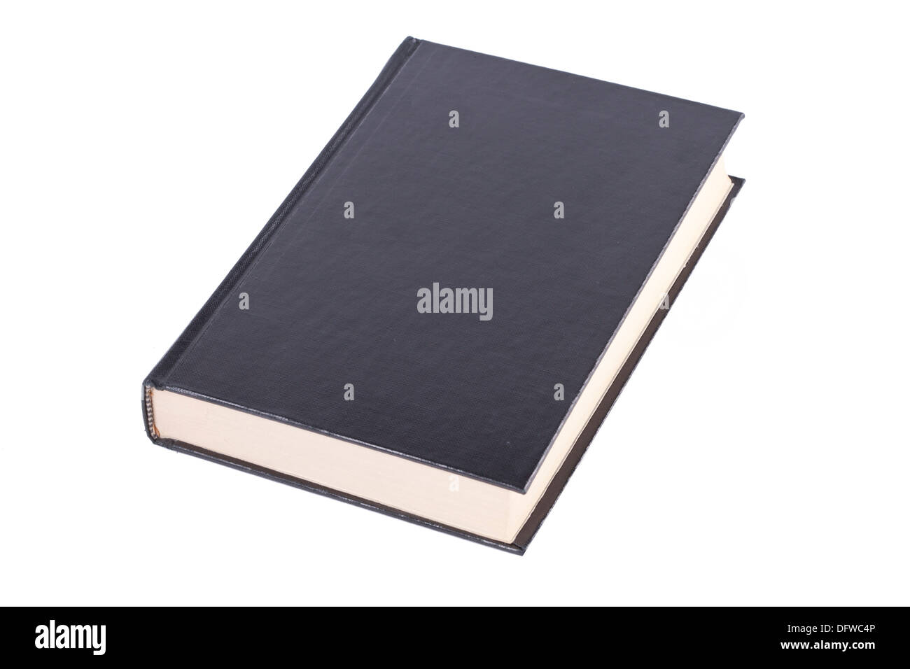 Livre relié sur un fond blanc Banque D'Images