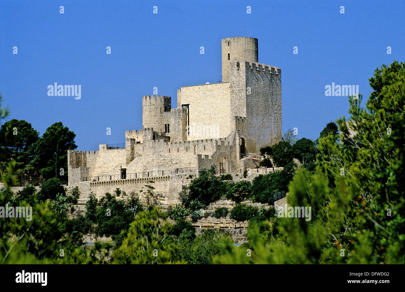 Castillo, château, siècle X, Ville de Castellet i la Gornal, moyen-âge, du Parc Natural de Foix, Parc naturel du Foix, Espagne, Banque D'Images