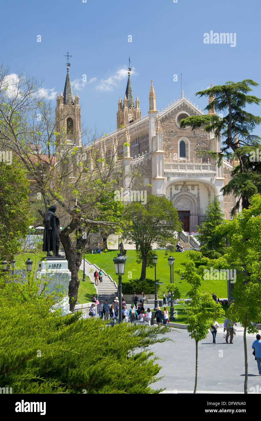 L'église royale de saint Jérôme à Madrid Banque D'Images