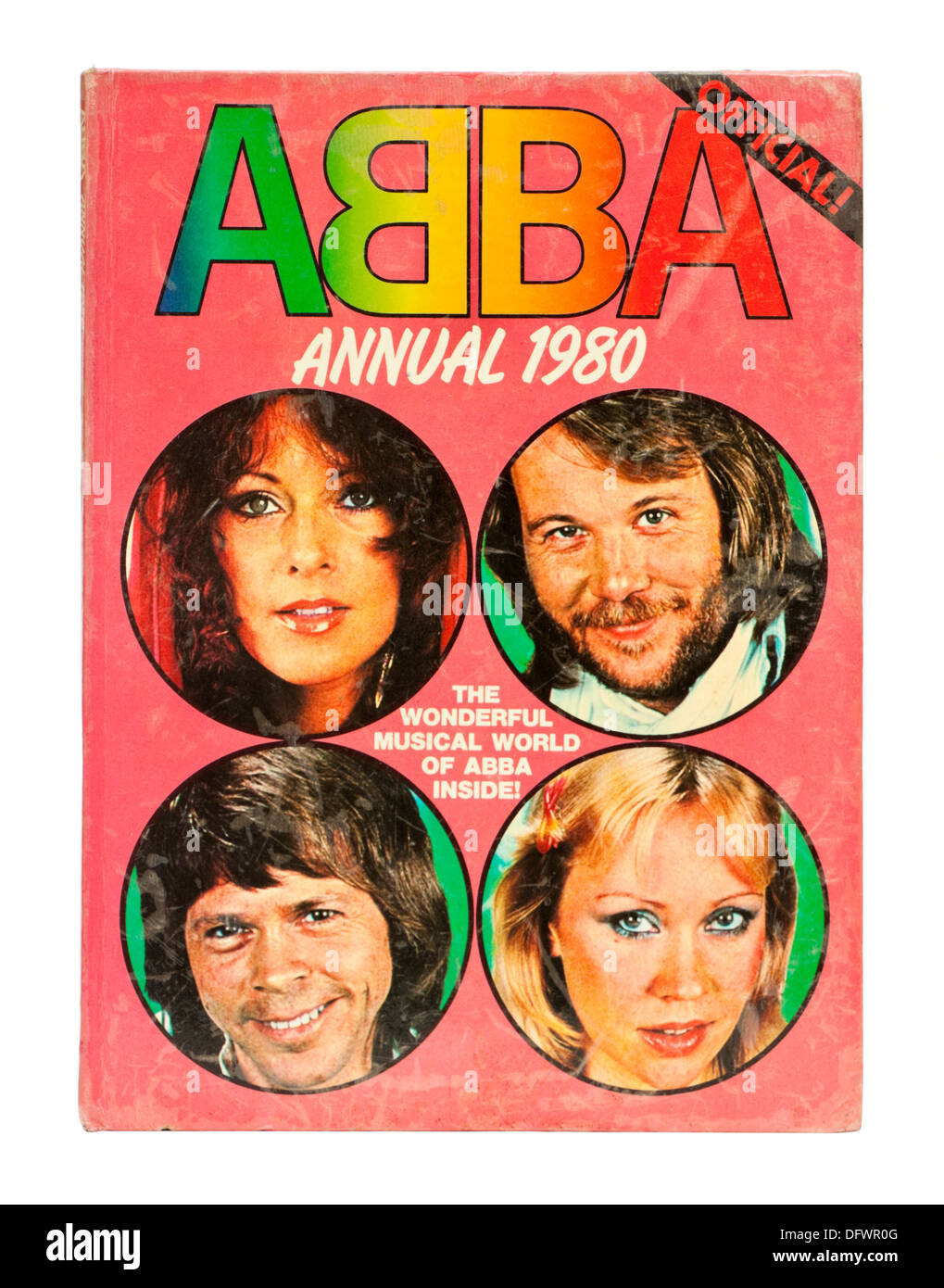 Rare vintage 1980 'officielle' Abba assemblée Banque D'Images