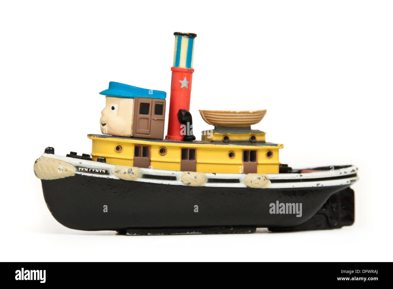 Ertl '10 cents' tug boat moulé à partir du modèle 1988 British Children's TV-series 'TUGS' Banque D'Images