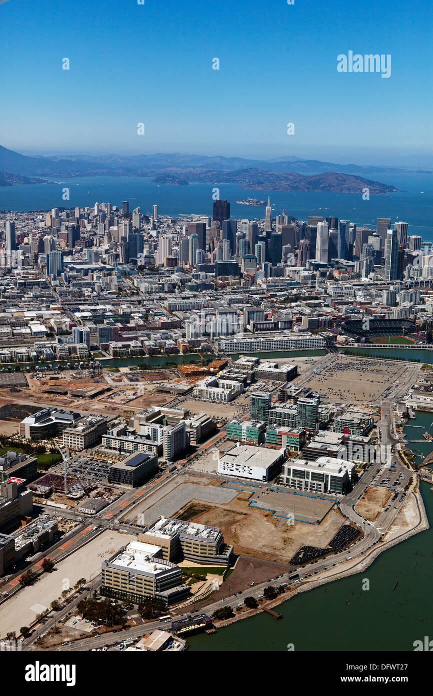 Photographie aérienne Mission Bay San Francisco California Banque D'Images