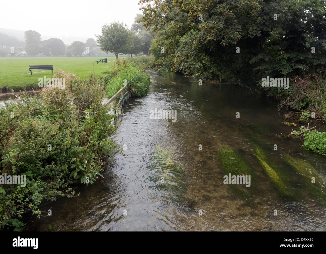 Rivière Wye, Bourne End, Buckinghamshire, UK Banque D'Images