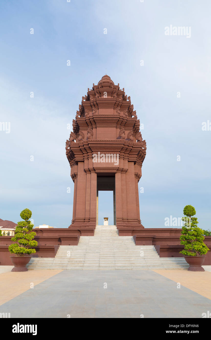 Le monument de l'indépendance à Phnom Penh, Cambodge Banque D'Images