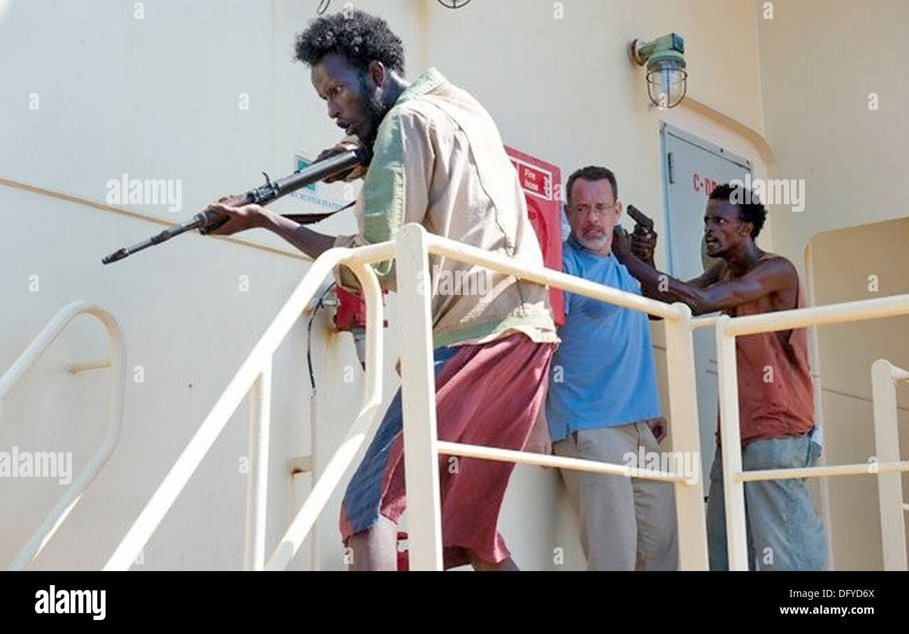 Le Capitaine Phillips 2013 Columbia Pictures film avec Tom Hanks Banque D'Images