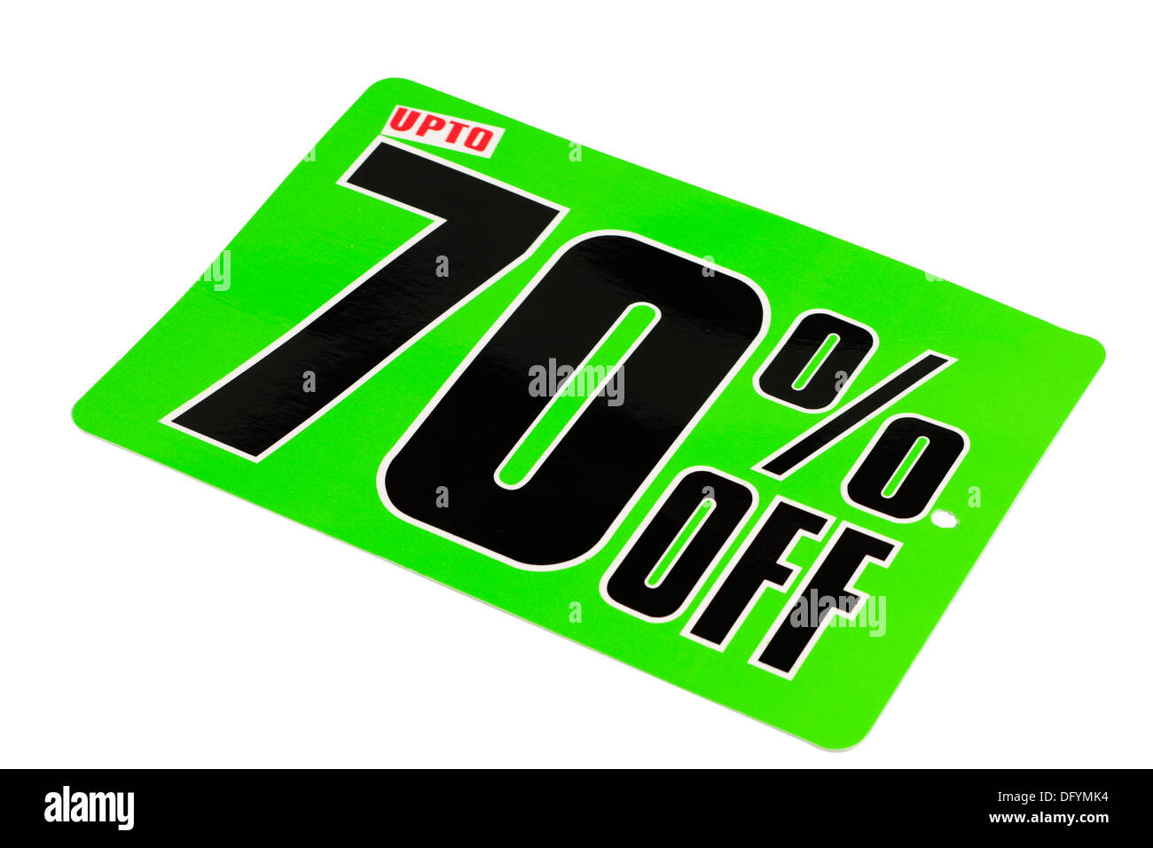 Jusqu'à 70  % off label Banque D'Images