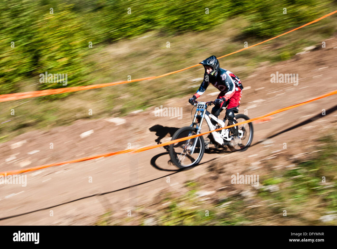 PlayBike - sur les rochers 10-12 septembre 2011, Bunloc, District de Brasov, Roumanie, une compétition de descente, partie de Modial était formidable campionship Banque D'Images