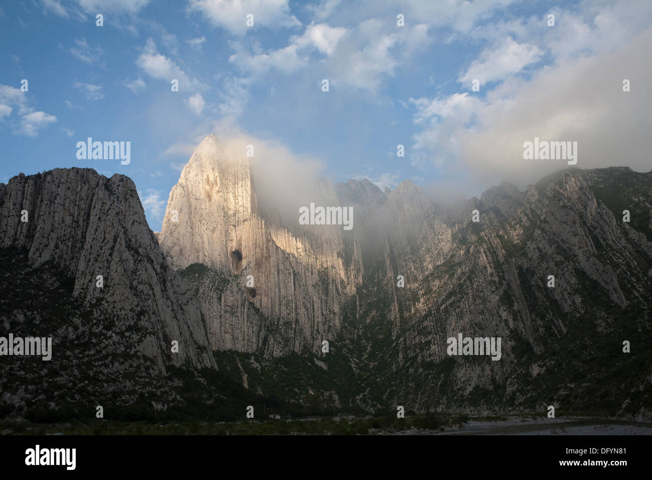 La Huasteca Canyon et parc écologique dans la région de Nuevo Leon, au Mexique. Banque D'Images