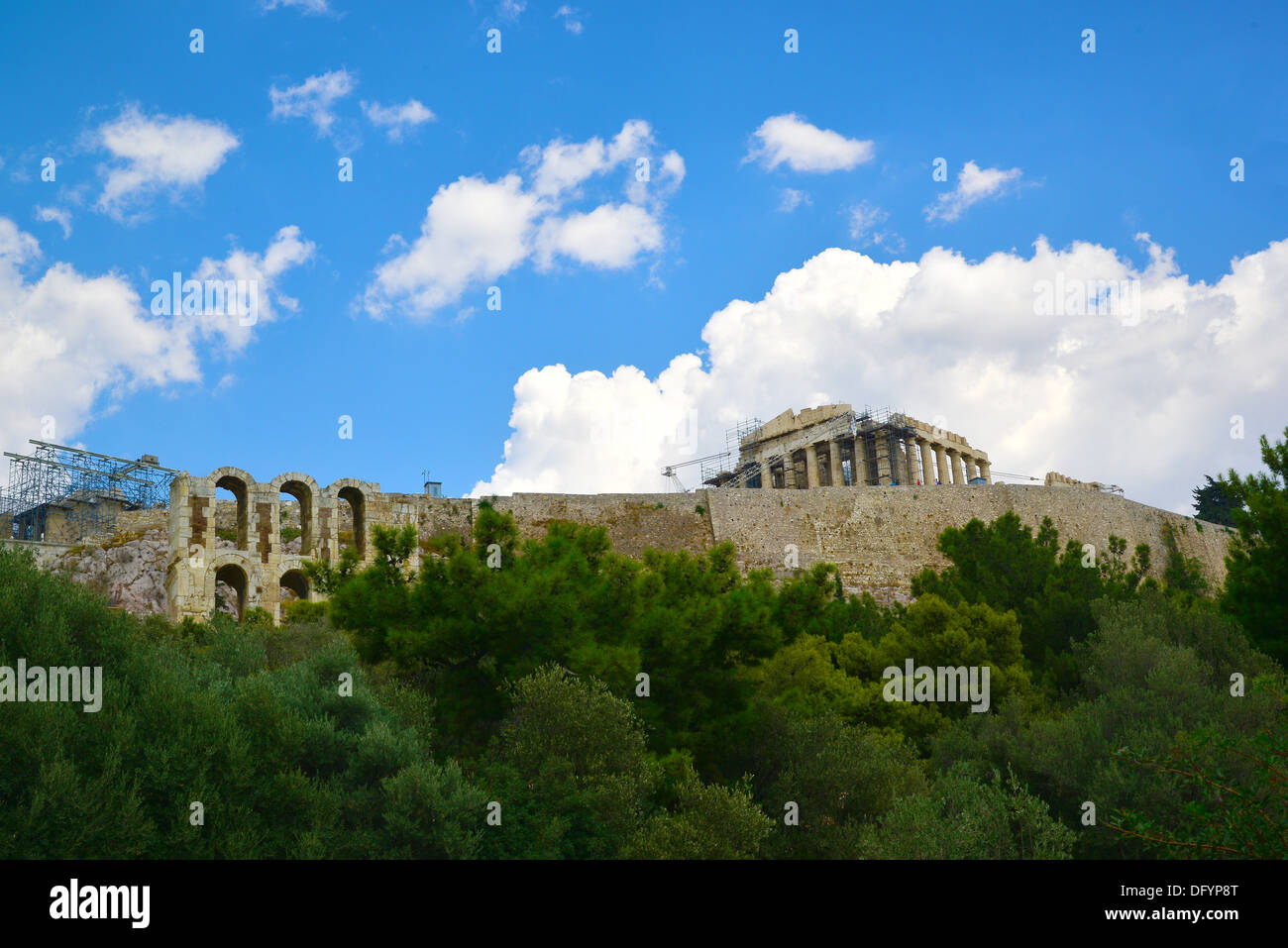 Rock sainte Acropole - Athènes, Grèce Banque D'Images