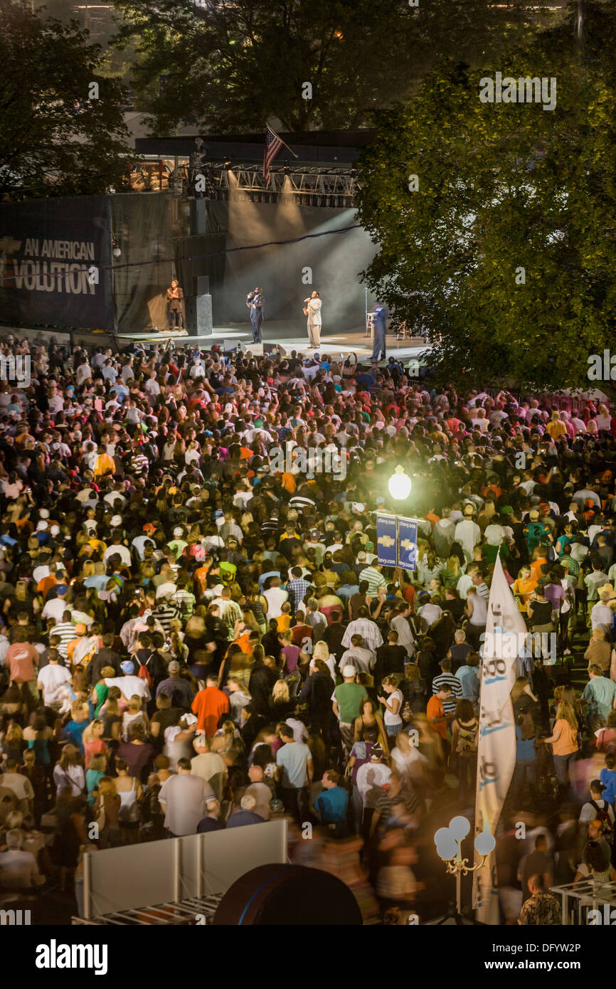 Groupe Vocal Boyz II Men effectuer, grande foire de l'État de New York, Syracuse. Banque D'Images