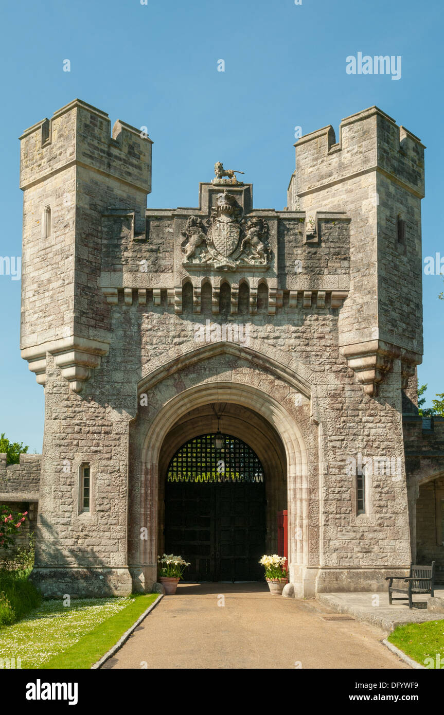 High Street Lodge, Château d'Arundel, Arundel, West Sussex, Angleterre Banque D'Images