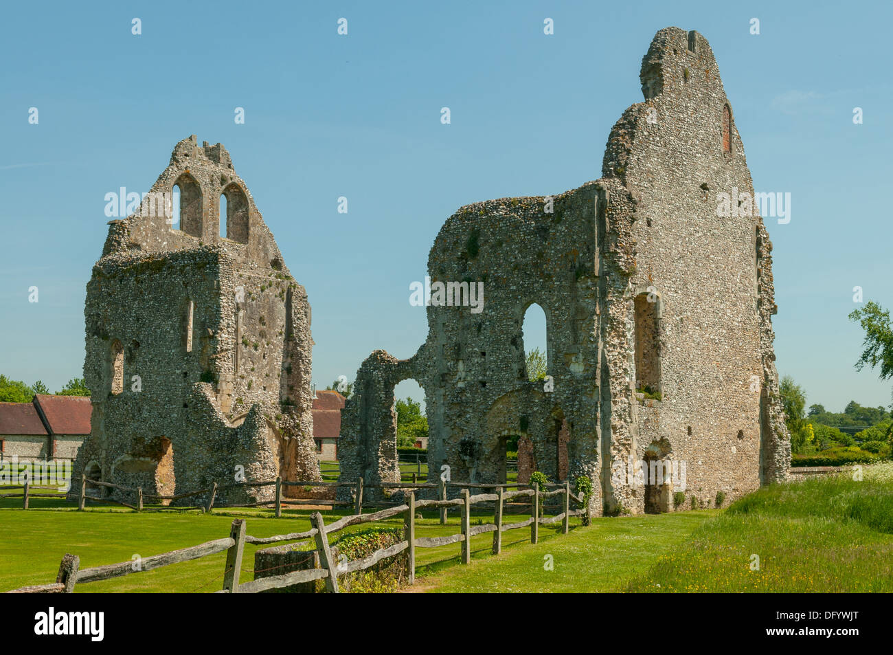 Ruines du Prieuré, Boxgrove, West Sussex, Angleterre Banque D'Images