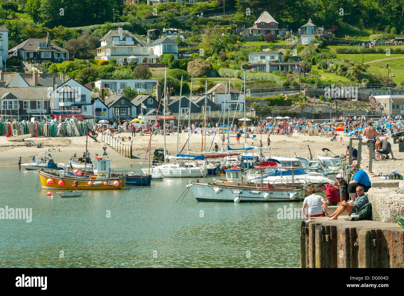 Le port à Lyme Regis, dans le Dorset, Angleterre Banque D'Images