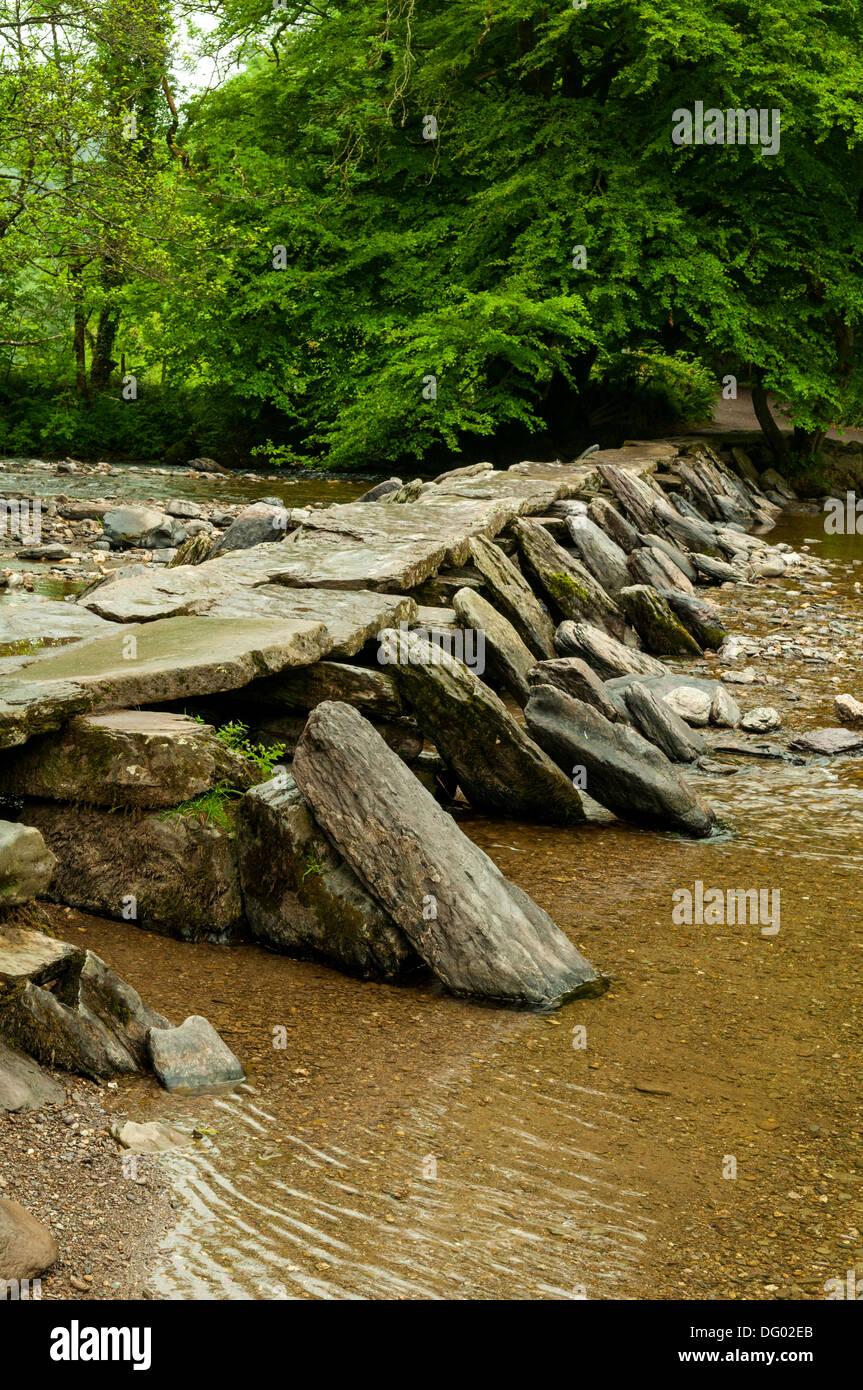 Étapes Tarr, Exmoor, Devon, Angleterre Banque D'Images