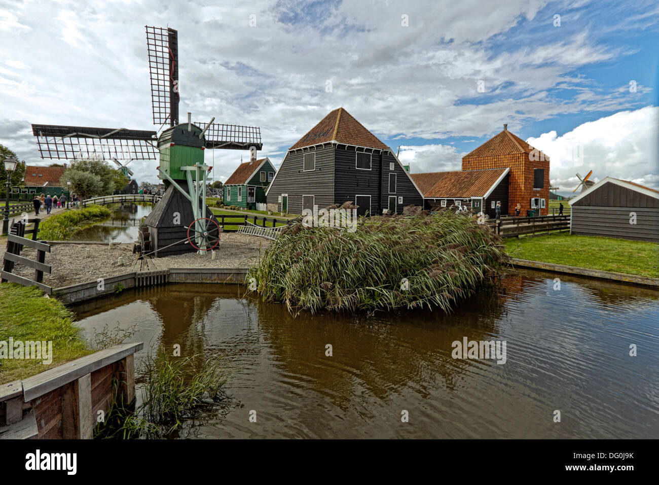 Fromagerie de Catherinahoeve à Zaanse Schans, célèbre pour ses moulins à vent, Zaandam, Hollande du Nord, aux Pays-Bas. Banque D'Images