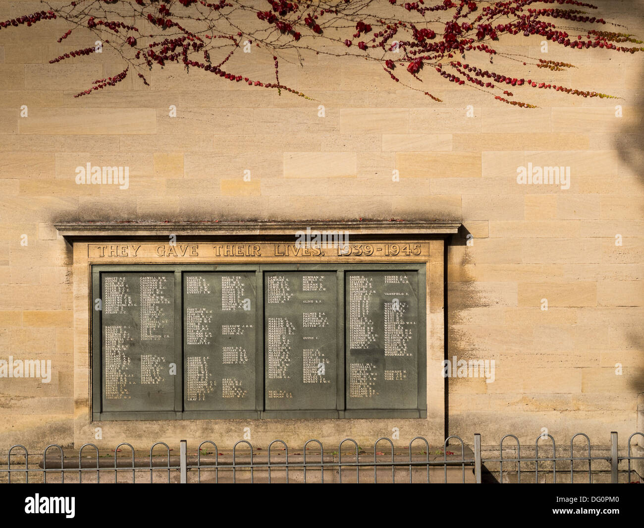 Kettering WWII Memorial, Northamptonshire, en Angleterre. Banque D'Images